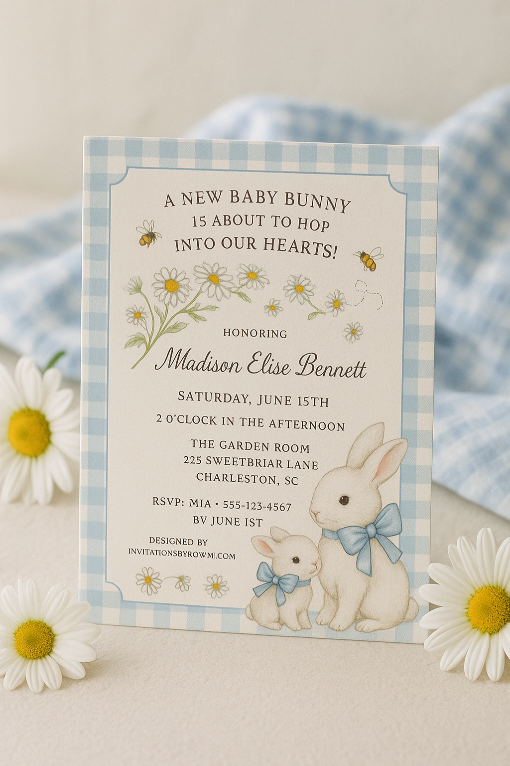 Bunny & Florals Baby Shower